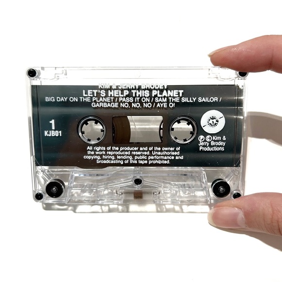 Vintage 1990 Kim and Jerry Brodey Let’s Help This Planet Music Cassette Tape Kid - Picture 6 of 10